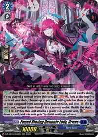 Famed Blazing Demonic Lady, Oriens | DZ-SS15: The Legendary Vanguards | RRR | Normal | #DZ-SS15/006EN