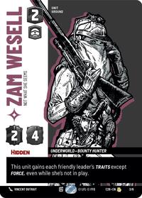 Zam Wesell - Not What She Seems | 2026 Convention Exclusive | Rare | Foil | #3/6