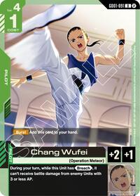 Chang Wufei (WCS 26-27 Participation Pack Vol.2) | Gundam Promotional Cards | Uncommon | Holofoil | #GD01-091