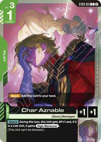 Char Aznable (World Championship Regionals 26-27 Season 2) | Gundam Promotional Cards | Common | Holofoil | #ST03-011