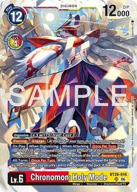Chronomon: Holy Mode | Timeless Bonds | Super Rare | Unspecified | #BT26-016 SR