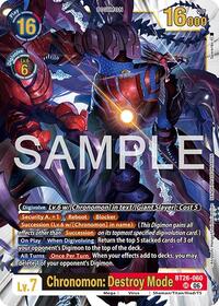 Chronomon: Destroy Mode | Timeless Bonds | Ultimate Rare | Unspecified | #BT26-060 UR