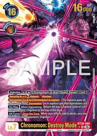 Chronomon: Destroy Mode (Alternate Art) | Timeless Bonds | Ultimate Rare | Unspecified | #BT26-060 UR