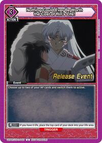 Nothing Could Ever Be Worth the Cost of Rin's Life! | UE23BT: Inuyasha Release Event Cards | Uncommon | Normal | #UEPR/IYS-1-040