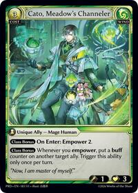 Cato, Meadow's Channeler | .asphodel/paradise | Super Rare | Foil | #183
