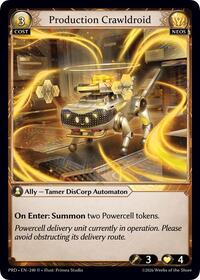 Production Crawldroid | .asphodel/paradise | Rare | Foil | #240