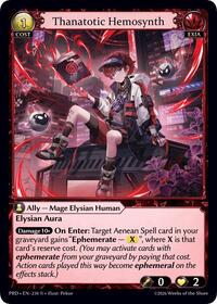 Thanatotic Hemosynth | .asphodel/paradise | Rare | Foil | #234