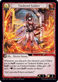 Tindered Soldier | .asphodel/paradise | Common | Foil | #136
