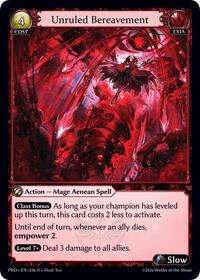 Unruled Bereavement | .asphodel/paradise | Rare | Foil | #236