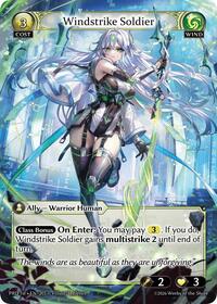 Windstrike Soldier (1st Edition) | .asphodel/paradise | Rare | Unspecified | #205