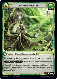 Aenean Reclaim (Interference Curio Foil) | .asphodel/paradise | Uncommon | Unspecified | #175