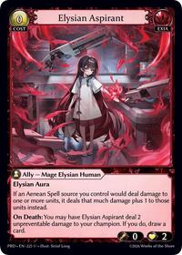 Elysian Aspirant (Interference Curio Foil) | .asphodel/paradise | Uncommon | Unspecified | #225