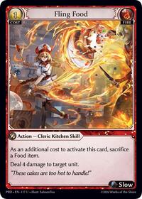 Fling Food (Interference Curio Foil) | .asphodel/paradise | Uncommon | #117