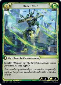 Haze Droid (Interference Curio Foil) | .asphodel/paradise | Uncommon | Unspecified | #193