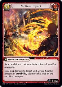 Molten Impact (Interference Curio Foil) | .asphodel/paradise | Uncommon | Unspecified | #124