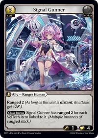 Signal Gunner (Interference Curio Foil) | .asphodel/paradise | Common | #085