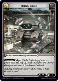 Sturdy Droid (Interference Curio Foil) | .asphodel/paradise | Common | #092