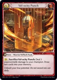 Vel-ocity Punch (Interference Curio Foil) | .asphodel/paradise | Uncommon | Unspecified | #137