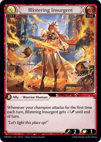 Blistering Insurgent | .asphodel/paradise Starter Decks | Common | Normal | #033