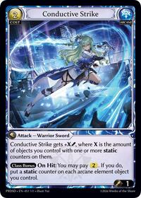 Conductive Strike | .asphodel/paradise Starter Decks | Super Rare | Normal | #051
