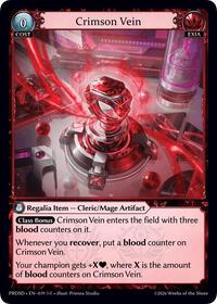 Crimson Vein | .asphodel/paradise Starter Decks | Super Rare | Normal | #019