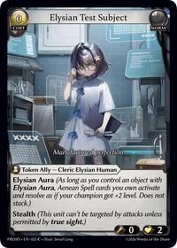 Elysian Test Subject | .asphodel/paradise Starter Decks | Common | Normal | #025