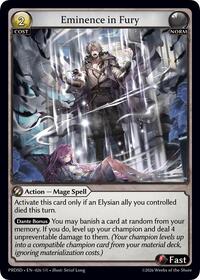 Eminence in Fury | .asphodel/paradise Starter Decks | Super Rare | Normal | #026