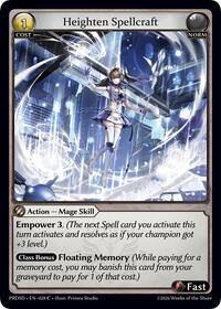 Heighten Spellcraft | .asphodel/paradise Starter Decks | Common | Unspecified | #028