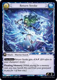 Return Stroke | .asphodel/paradise Starter Decks | Uncommon | Unspecified | #053