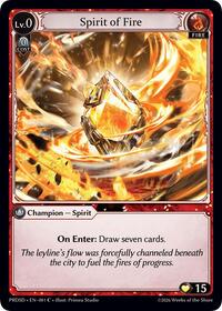 Spirit of Fire | .asphodel/paradise Starter Decks | Common | Normal | #001