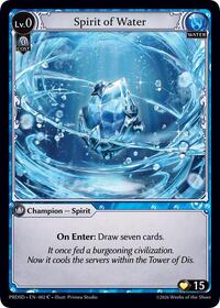 Spirit of Water | .asphodel/paradise Starter Decks | Common | Normal | #002