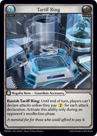 Tariff Ring | .asphodel/paradise Starter Decks | Common | Normal | #016