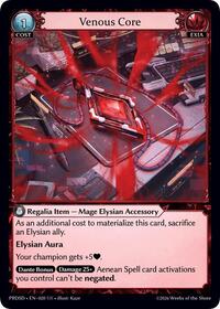 Venous Core | .asphodel/paradise Starter Decks | Super Rare | Normal | #020