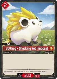 Jolthog - Shocking Yet Innocent | TD01: Dawn of Palpagos Red•Blue | Trial Deck | Unspecified | #ETD01-002