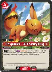 Foxparks - A Toasty Hug | TD01: Dawn of Palpagos Red•Blue | Trial Deck | Unspecified | #ETD01-004