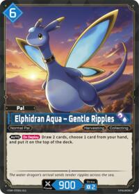 Elphidran Aqua - Gentle Ripples | TD01: Dawn of Palpagos Red•Blue | Trial Deck Rare | Unspecified | #ETD01-012