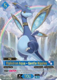 Elphidran Aqua - Gentle Ripples (TSP) | TD01: Dawn of Palpagos Red•Blue | Trial Deck Super Parallel | Unspecified | #ETD01-012TSP