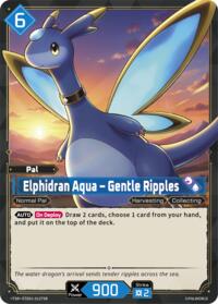 Elphidran Aqua - Gentle Ripples (TSR) | TD01: Dawn of Palpagos Red•Blue | Trial Deck Super Deck Rare | Unspecified | #ETD01-012TSR