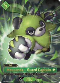 Mossanda - Guard Captain (TSP) | TD02: Dawn of Palpagos Green•Purple | Trial Deck Super Parallel | Foil | #ETD02-001TSP