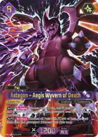 Astegon - Aegis Wyvern of Death (TSP) | TD02: Dawn of Palpagos Green•Purple | Trial Deck Super Parallel | Unspecified | #ETD02-012TSP