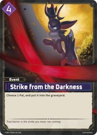 Strike from the Darkness (TSR) | TD02: Dawn of Palpagos Green•Purple | Trial Deck Super Deck Rare | Unspecified | #ETD02-021TSR
