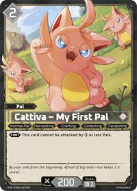 Cattiva - My First Pal (TSR) | TD02: Dawn of Palpagos Green•Purple | Trial Deck Super Deck Rare | Unspecified | #ETD02-023TSR