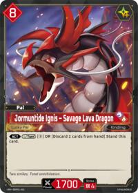 Jormuntide Ignis - Savage Lava Dragon | BP01: Dawn of Palpagos | Double Rare | Unspecified | #EBP01-001