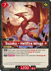 Suzaku - Hellfire Wings | BP01: Dawn of Palpagos | Double Rare | Normal | #EBP01-002