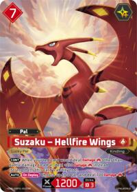 Suzaku - Hellfire Wings (OSR) | BP01: Dawn of Palpagos | Over Super Rare | Unspecified | #EBP01-002OSR