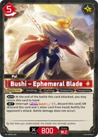 Bushi - Ephemeral Blade | BP01: Dawn of Palpagos | Rare | Unspecified | #EBP01-004
