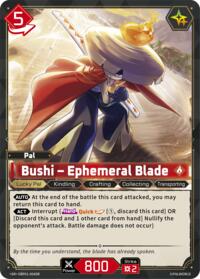 Bushi - Ephemeral Blade (SR) | BP01: Dawn of Palpagos | Super Rare | Unspecified | #EBP01-004SR