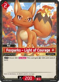 Foxparks - Light of Courage (SR) | BP01: Dawn of Palpagos | Super Rare | Unspecified | #EBP01-006SR