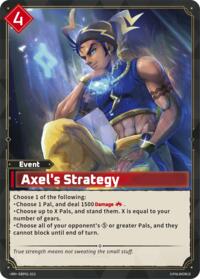 Axel's Strategy | BP01: Dawn of Palpagos | Double Rare | Unspecified | #EBP01-023