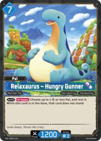 Relaxaurus - Hungry Gunner | BP01: Dawn of Palpagos | Double Rare | Unspecified | #EBP01-026